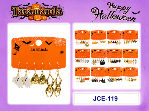 Taramanda Halloween Earrings (Assorted Dozen Pack)