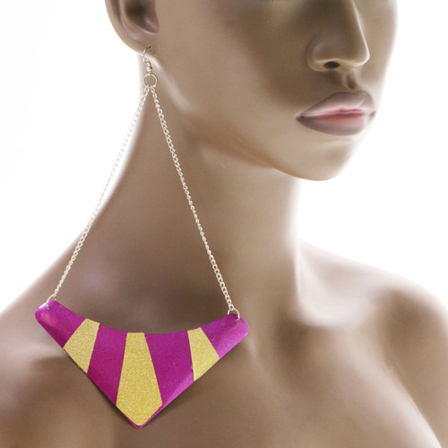 Sparkling Glitter Ethnic-Earrings Multi-Color & Dual-Tone 12 Per Package E1604C