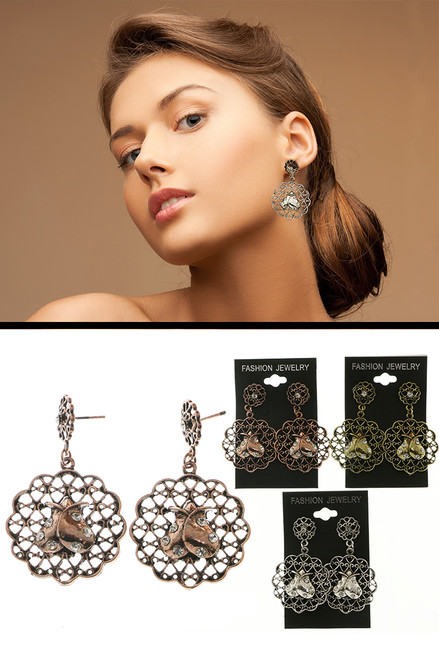 Starfish Stud-Earrings With Crystal Accents Multi-Color & Silver-Tone 12 Per Package E247GR Starfish Stud-Earrings With Crystal Accents Multi-Color & Silver-Tone 12 Per Package E247GR