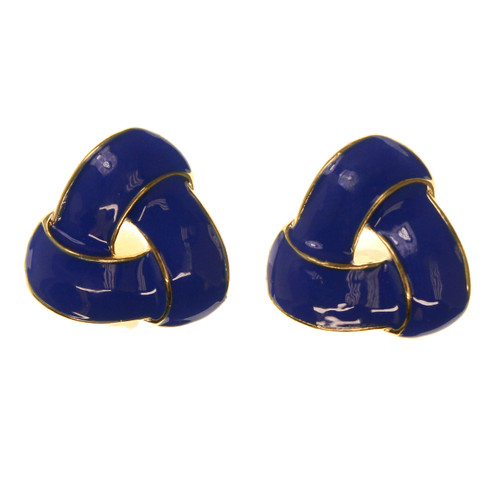 Stud earrings in a ribbon like shape E2C