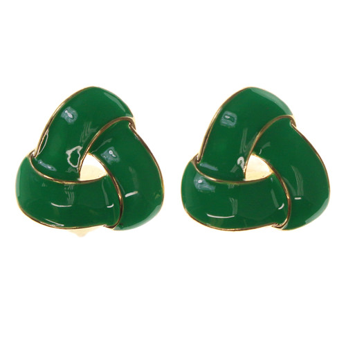 Stud earrings in a ribbon like shape E2C