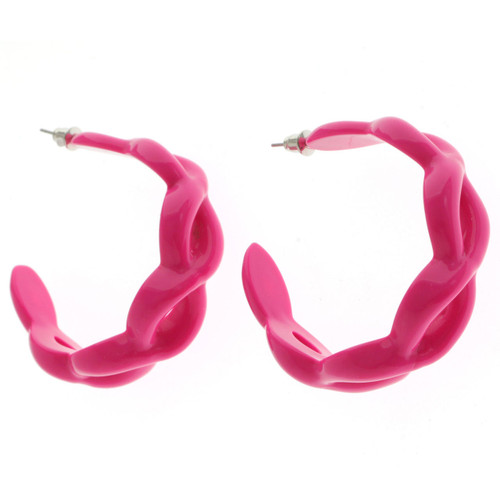 COLOR HOOP EARRING E349C