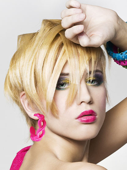 COLOR HOOP EARRING E349C