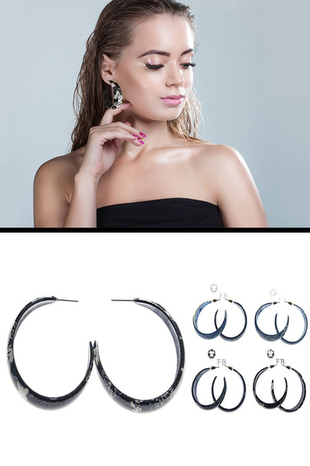 Assorted Shades and Patterns Hearts Stars and Butterflies Dangle-Earrings Blue & White 12 Per Package E4590C