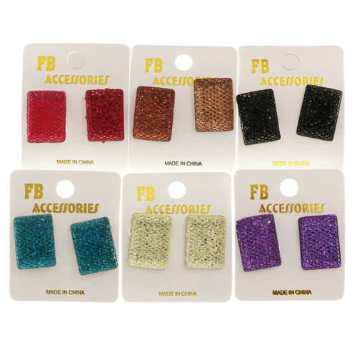 Square post earrings E4748c