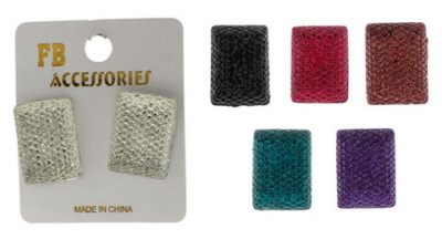 Square post earrings E4748c