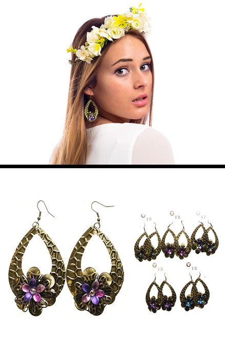 Circle Stud-Earrings Multi-Color 12 Per Package E4750C Circle Stud-Earrings Multi-Color 12 Per Package E4750C