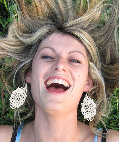 Silver-Tone Metal Dangle-Earrings 12 Per Package E76A