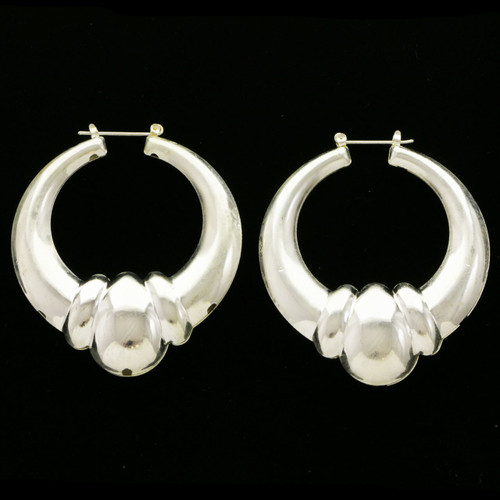 Silver-Tone Metal Dangle-Earrings 12 Per Package E90A