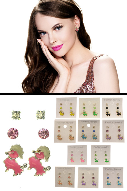 MULTIPLE EARRINGS T1186C MULTIPLE EARRINGS T1186C