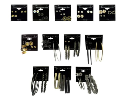 Taramanda Multiple Earrings Assorted Dozen Taramanda Multiple Earrings Assorted Dozen