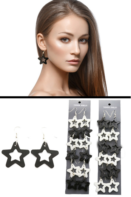 MULTIPLE DANGLE EARRINGS ME416BW