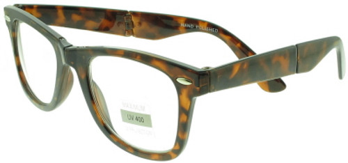 UV400 Tortoise Shell Design Folding Sunglasses Brown and Orange 09SG505FD-DE UV400 Tortoise Shell Design Folding Sunglasses Brown and Orange 09SG505FD-DE