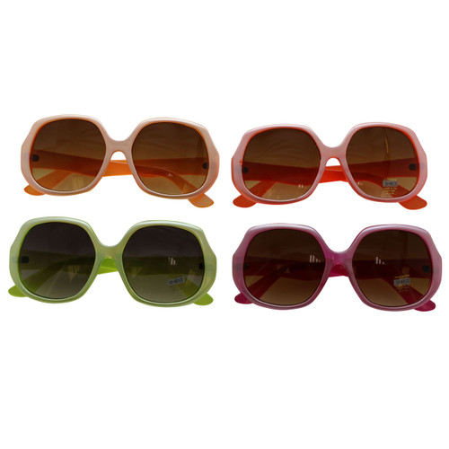 Women's large framed neon sunglasses 12SG8264C