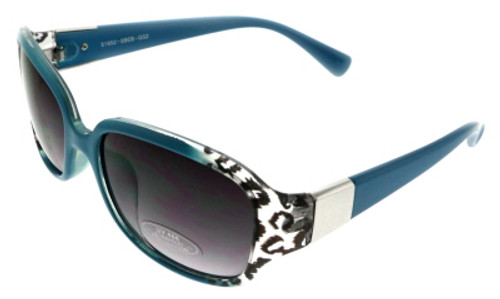 UV400 Cheetah Print Teal Acrylic Frame Fashion Sunglasses For Women 26SG51952 UV400 Cheetah Print Teal Acrylic Frame Fashion Sunglasses For Women 26SG51952