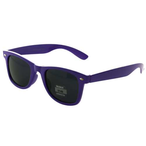 UV 400 Purple Acrylic Frame Sunglasses With Smoky Lens 9SG505PURPLE