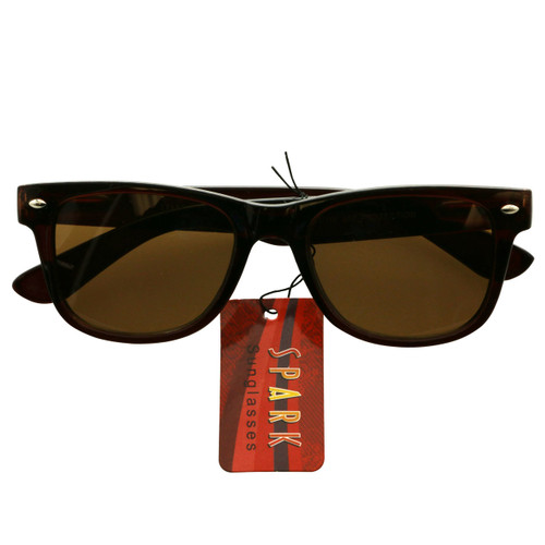Brown Acrylic Frame Sunglasses With Brown and Green Lenses 9SG82601