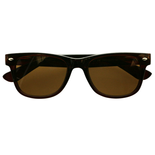 Brown Acrylic Frame Sunglasses With Brown and Green Lenses 9SG82601