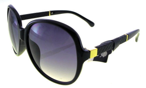 Black Frame Large Lens Sunglasses HESG53
