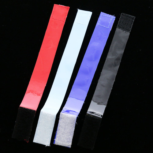 Reflective PVC Hook And Loop Strap Bracelets Assorted - B2422
