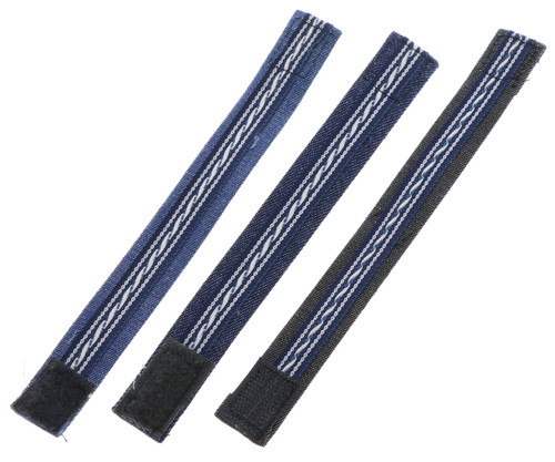 Double-Sided Embroidered Denim Strap Bracelet Blue - B2508