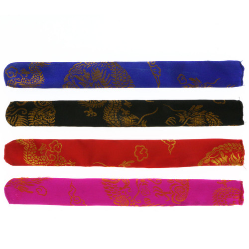 Chinese Dragon Pattern Brocade Slap Bracelet Assorted - B2762