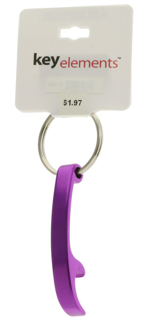 Purple Aluminum Bottle Opener Keychain KEKC4120P