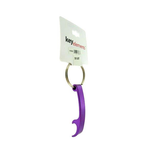 Purple Aluminum Bottle Opener Keychain KEKC4120P
