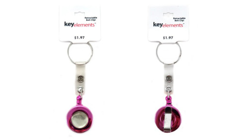 Pink Retractable Keychain KEKC4146