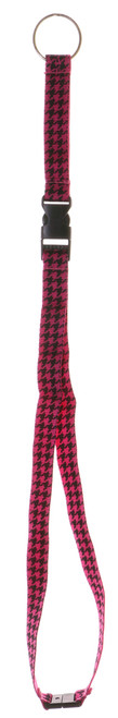 Pink And Black Lanyard Wtih Detachable Key Chain KEKC4854