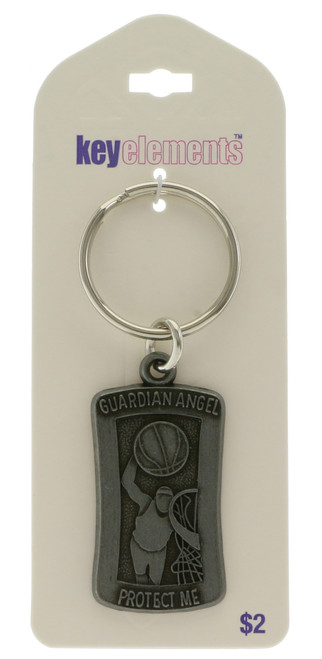 Sports Theme Basketball Guardian Angel Key Chain KEKC5000