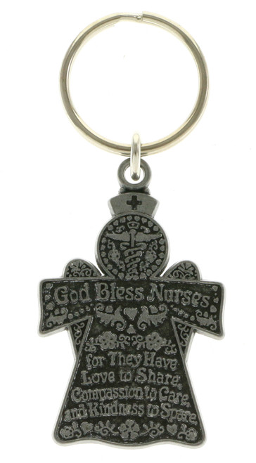 God Bless Nurses Inspirational Key Chain KEKC5010