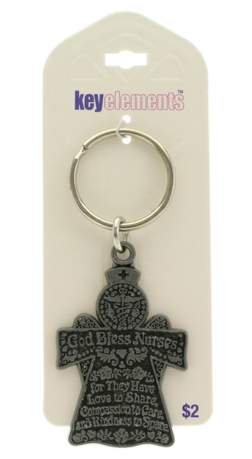 God Bless Nurses Inspirational Key Chain KEKC5010