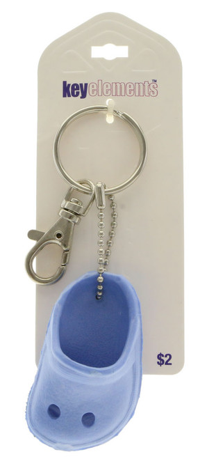 Baby Blue Shoe Charm Key Chain KEKC5069