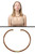 Stiff yet flexible choker with a braided rope look N49292 Stiff yet flexible choker with a braided rope look N49292