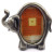 Pewter picture frame shaped as an elephant pf42