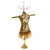 Tan and off white ornate jewelry display doll JH4L