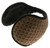 Earmuffs with a band that goes behind the head with a furry diamond design 12EM703