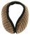 Earmuffs with a band that goes behind the head with a furry diamond design 12EM703