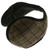 Earmuffs with a band that goes behind the head with a small plaid print in assorted colors 12EM710