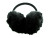 Black furry earmuffs with band that goes over the head 24EM714