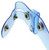 Clear blue plastic belt 06BLT29428BL