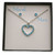 Birthstone Necklace & Earring Gift Box Set (March) GBNE14