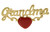 Gold-Tone Grandma With Heart Brooch Pins P100