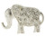 Silver-Tone Elephant With Rhinestone Accents Pin P3506A