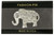 Silver-Tone Elephant With Rhinestone Accents Pin P3506A