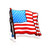 Patriotic American Flag Stickers FS2