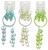 AB Finish Oval Sequin Bead Bracelet - Dangle Earring Set Assorted - BE1311C