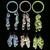 AB Finish Oval Sequin Bead Bracelet - Dangle Earring Set Assorted - BE1311C