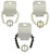 Crystal Accent Nautical Themed Stretch Bracelet - Stud Earring Set Assorted - BE3103B